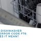 miele dishwasher error code f78